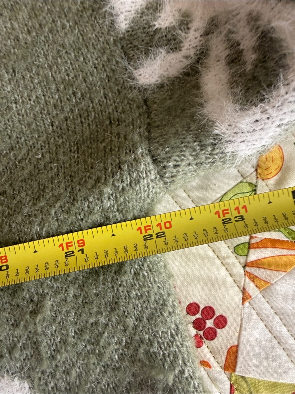 Green Floral Button-Up Women's Sweater Cardigan - Picture 9 of 9